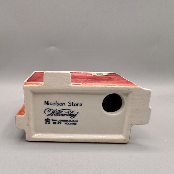 Williamsburg Nicolson Store House Royal Goedewaagen Delft Holland Figurine - Picture 5 of 5